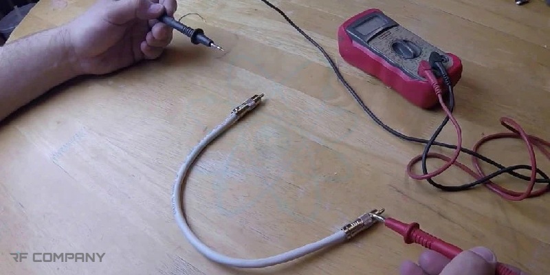 تست کابل کواکسیال با مولتی متر