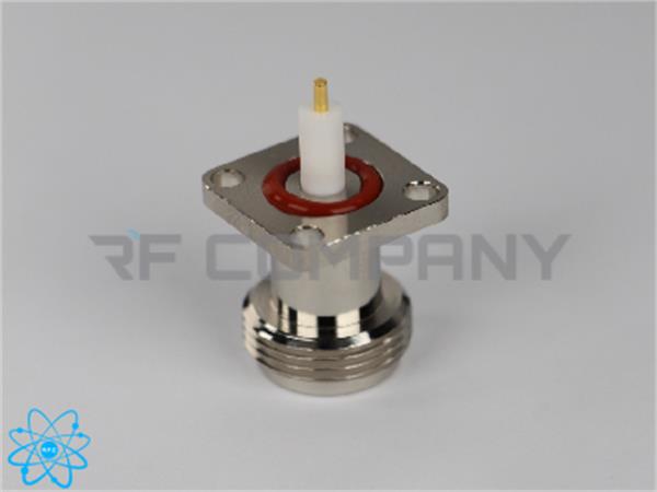 کانکتور N مادگی فلنجدار 4 سوراخ تفلون دار