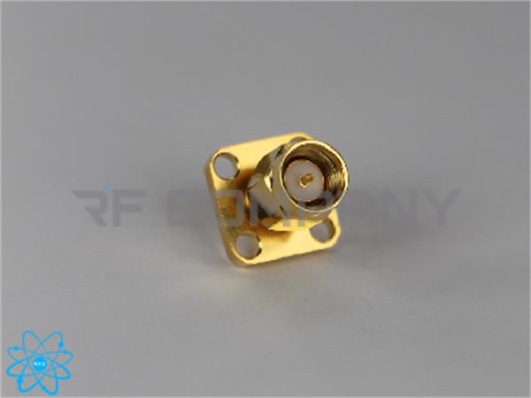 کانکتور SMA نری 4 سوراخ تفلون دار فلنجی