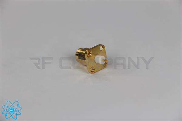 کانکتور SMA نری 4 سوراخ تفلون دار فلنجی