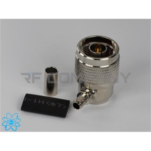 کانکتور N نری سرکابلی 90 درجه مناسب کابل های RG58/RG223/LMR200