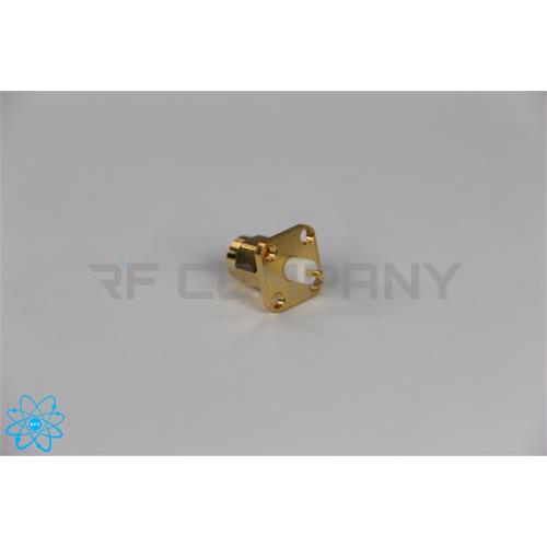 کانکتور SMA نری 4 سوراخ تفلون دار فلنجی
