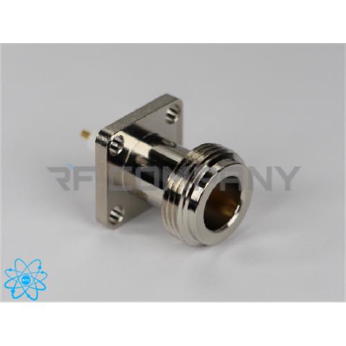 کانکتور N مادگی فلنجدار 4 سوراخ تفلون دار