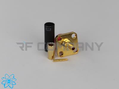 کانکتور SMA ماده رو پنلی 4 سوراخ سر کابلی مناسب کابل RG316