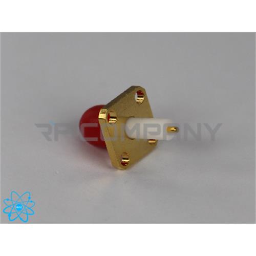 کانکتور SMA ماده فلنج دار 4 سوراخ صاف