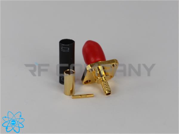 کانکتور SMA ماده رو پنلی 4 سوراخ سر کابلی مناسب کابل RG316