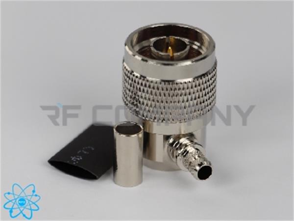 کانکتور N نری سرکابلی 90 درجه مناسب کابل های RG58/RG223/LMR200