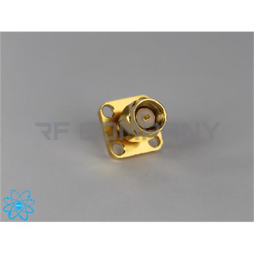 کانکتور SMA نری 4 سوراخ تفلون دار فلنجی