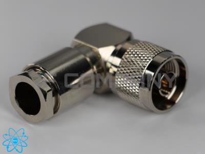 کانکتور N نری سرکابلی رایت انگل (90 درجه) مناسب کابل RG214