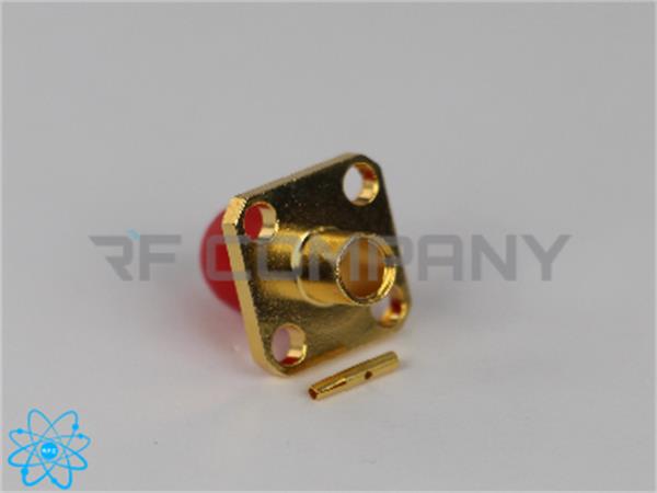 کانکتور SMA ماده فلنج 4 سوراخ