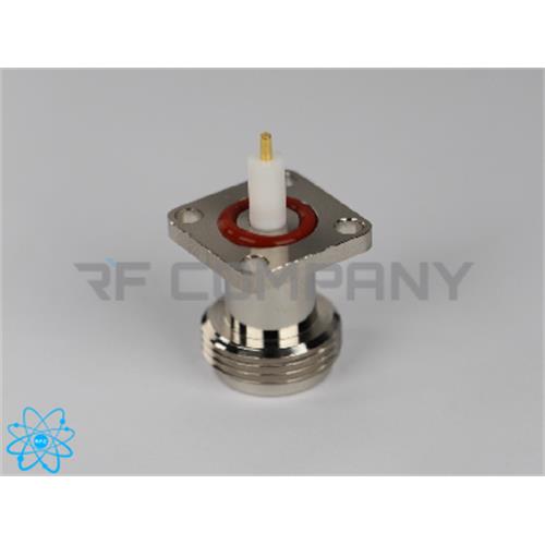 کانکتور N مادگی فلنجدار 4 سوراخ تفلون دار